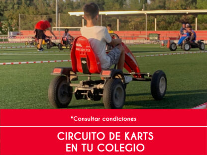 Actividad circuito de karts en tu colegio