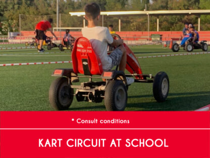 Actividad circuito de karts en tu colegio