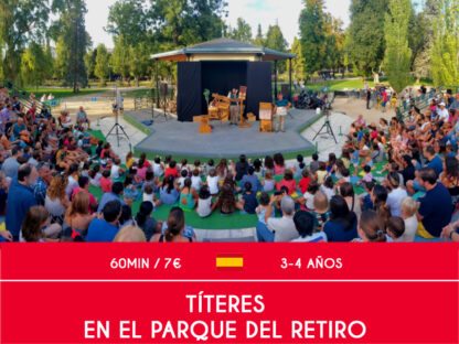 Actividad titeres en el parque del retiro