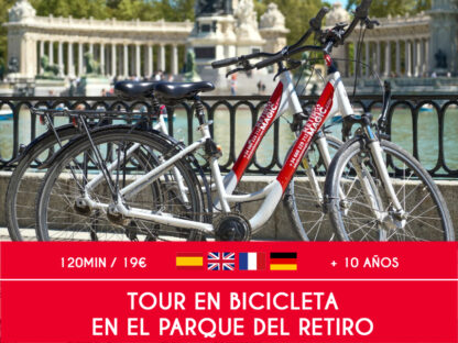 Actividad tour en bicicleta en el parque del retiro