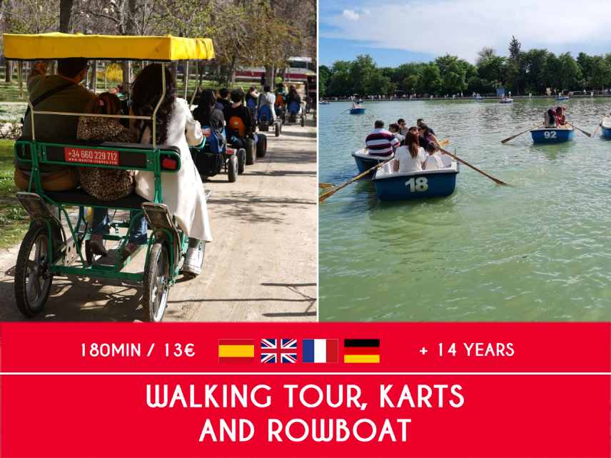 Actividad walking tour karts and rowboat