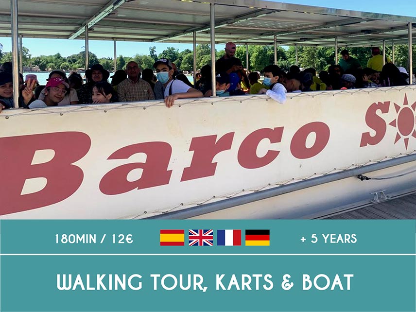 Activity walking tour karts and boat